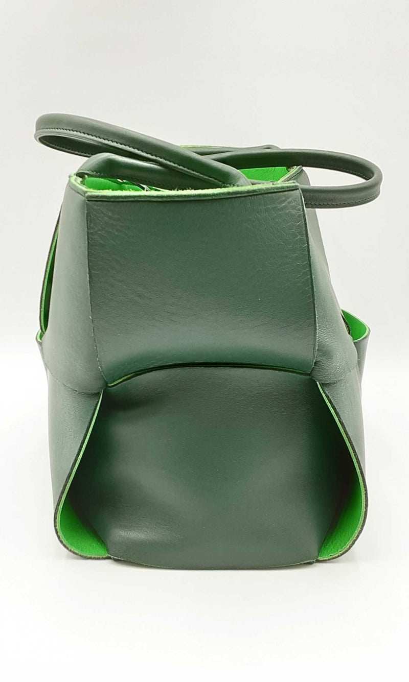 Bottega Veneta Arco Green Leather Tote Bag Ebcxzdu 144030003841