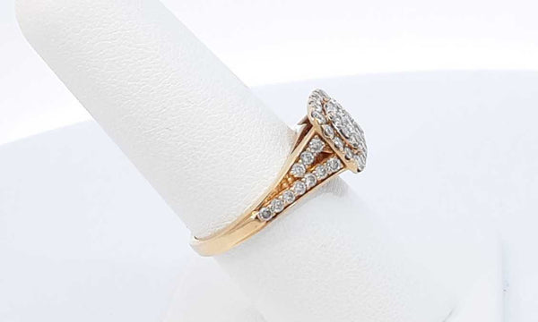 10k Yellow Gold Diamond Engagement Ring Size 7.25 Ebwxzdu 144010011542