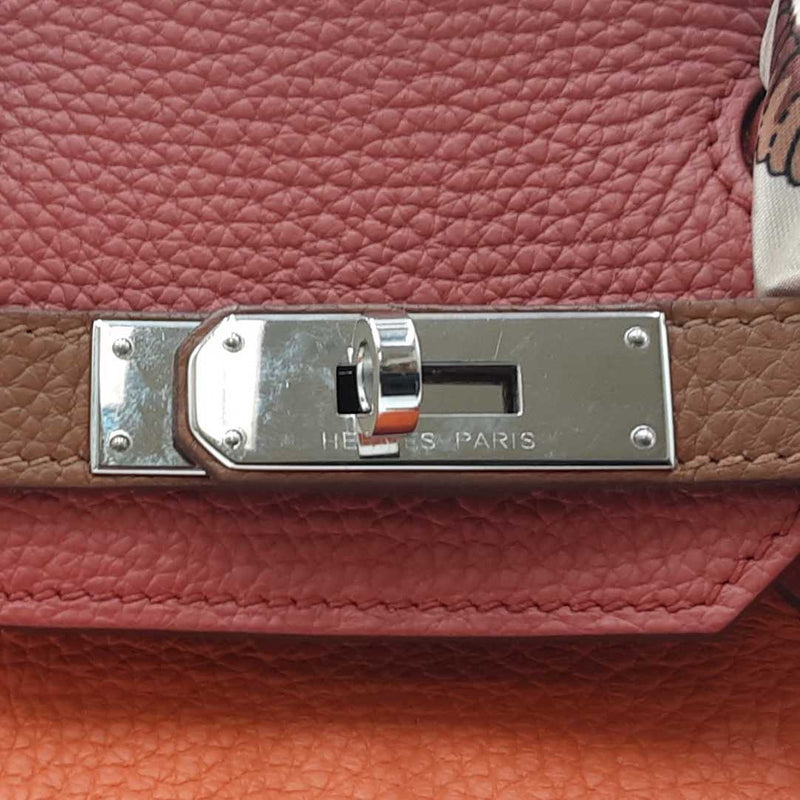 Hermes Birkin 40cm Togo Leather Darkbrown Handbag with Silver