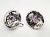 Judith Ripka Sterling Silver Amethyst Stud Clasp Earrings Doixde 144020012733