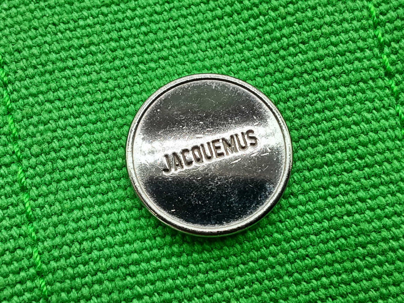 Jacquemus Le Splash Green Denim Jacket Size 48 Doorxde 144010009085