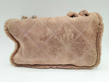 Chanel Shearling Quilted Single Flap Suede Shoulder Bag Dooxzxde 144020008274