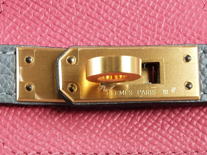 Hermes Special Order Rose Azalee & Gris Mouette Epsom Birkin With Gold Hardware 25CM (OOXZZ) 144010020872 RP/SA