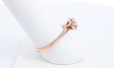 14k Rose Gold Vera Wang Love Diamond Ring Size 8.5 Eboxzdu 144030000972