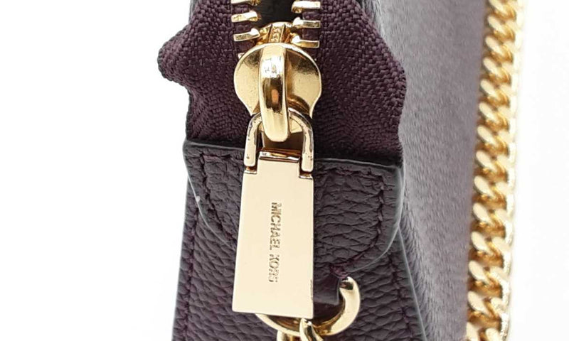 Michael Kors Purple Leather Jet Set Chain Wallet Shoulder Bag Eblrdu 144030005789