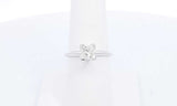 14k White Gold Diamond Solitaire Engagement Ring Size 7.5 Eboxzdu 144030004922