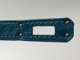 Hermes Blue Jean Veau Togo Birkin With Palladium Hardware 25CM (LECRZ) 144010019131 RP/SA