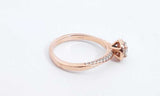 14k Rose Gold Vera Wang Love Diamond Ring Size 8.5 Eboxzdu 144030000972