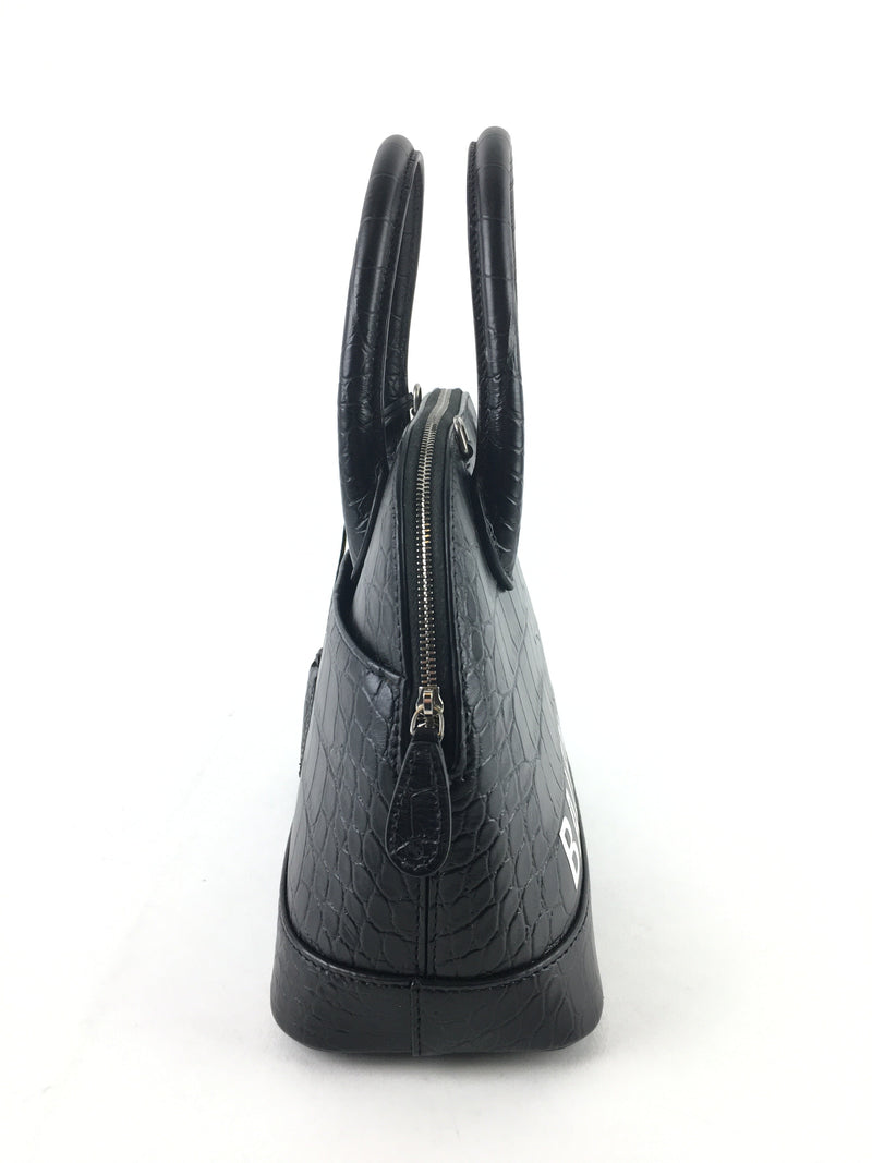 Balenciaga Small Ville Croc Embossed Handbag (RZX) 144010007579