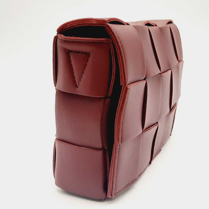 Bottega Veneta Cassette Intrecciato Calfskin Leather Shoulder Bag CBRXZSA 144010012187