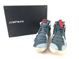 Air Jordan Black Delta Mid 'Hasta' Hasta/Bright Crimson-Light Pumice Sneakers, Size 11.5 (RZ) 144010000429